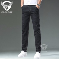 EAGLADE กางเกงยีนส์ยืดลำลองสีฟ้า982 C03