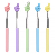 NARCIS Teaching Pointer, Telescopic Rod Finger Design Finger Reading Sticks, Professional Stainless 