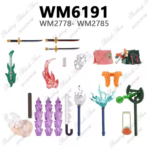 WM6191 WM2778 WM2779 WM2780 WM2781 WM2782 WM2783 WM2784 WM2785 Compatible With Figures Bricks Buildi