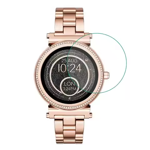 Tempered Glass Protective Film Guard For Michael Kors Access Sofie Watch Smartwatch Display Screen P