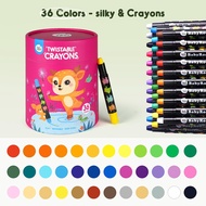 ส่งฟรี Jarmelo (Joan Miro) สีเทียนเด็กปลอดสารพิษ Twistable Silky Crayons ของเล่นระบายสีเด็กเสริมพัฒน