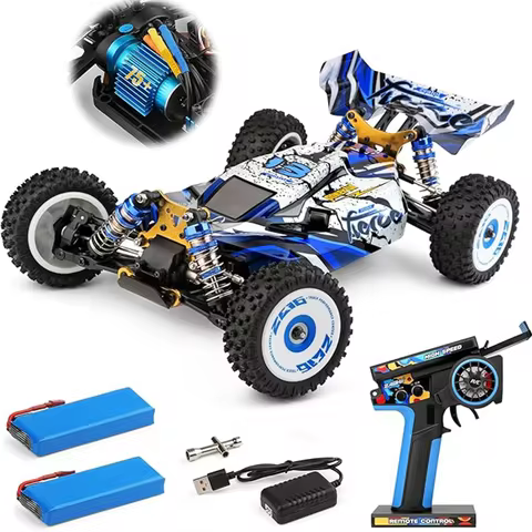 WLtoys 124017(V2) Fast RC Car, 1/12 Brushless RC Car with Independent ESC for Adults, 75km/h, Suitab