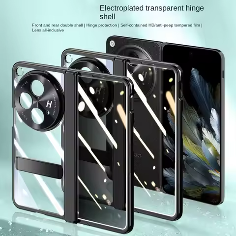 Transparent Privacy Screen Tempered Glass Protector Case For OnePlus Open 1 + Open Fold All-inclusiv