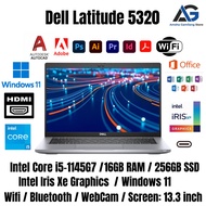 DELL LATITUDE 5320 INTEL CORE i5 11th GEN 13.3" FHD - 16GB RAM - 256GB SSD - WIN 11 - 1 YEAR WARRANT