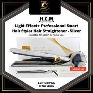 HGM Light Effect+ Professional Smart Hair Styler Hair Straightener - Silver / White (MKY-K5)