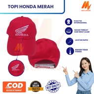 MERAH Honda Mechanic Hat | Red Honda Mechanic Hat | Red Mechanical Hat | Work Hat I Red Honda Hat