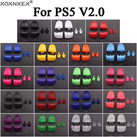 1set For PS5 V2.0 BDM-020 Controller L1 R1 L2 R2 Trigger Shoulder Buttons & Springs Set Replace Acce