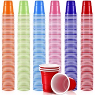 600 Pack 2 Oz Plastic Shot Glasses Disposable Plastic Shot Cups Mini Multicolor Party Cups for BBQ C