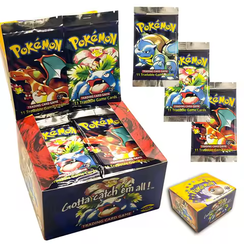 DIY 36Pack/396Pcs PKM 1st Edition Booster Pack Game Card Pokemon English Version TCG Base Set Sealed