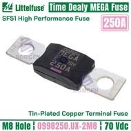 littelfuse High Performance Bolt-down MEGA Fuse 70V 250A 0998250.UX-2M8 M8 Holes High Current Slo-Bl