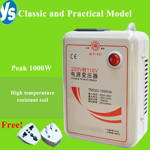 Genuine 1000W transformer 220V to 110v 110V to 220V power supply voltage converter package