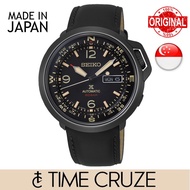 [Time Cruze] Seiko SRPD35J Prospex Japan Made Automatic Field Compass Black Leather Men Watch SRPD35  SRPD35J