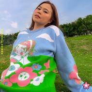 Flower Bum Knit Sweater - Meciku Hibiniu