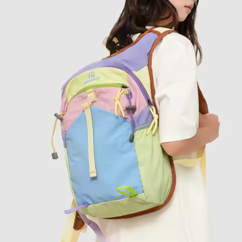 Fashionable Multifunctional Backpack, Contrasting Colors, Suitable for Travel Backpacks, Sports Back