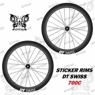 Decal Sticker Rims DT Swiss Road Bike Fixed Gear Sticker DT Swiss