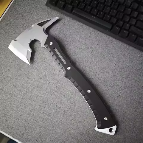 Game Leon Cosplay Tactical Axe Handheld PETG Plastic Tomahawk Prop Role Play Party Performance Show 