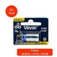 Vinnic 4LR44 / 476A / PX28 / L1325F 6V Alkaline Battery