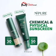 NPURE N'PURE Cica Centella Asiatica Beat The Sun Sunscreen Cream & Powder SPF 30 UVA/UVB - NPURE Fac