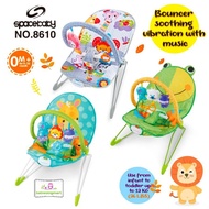 Baby Bouncer Spacebaby 8610 Baby Swing Chair Vibrating Music Hanging Toy 0-36 Months