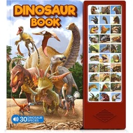 Dinosaur Toys for Kids 3-5 5-7 2-4 Years Old - Dinosaur Book with 30 Species Facts Names & Realistic