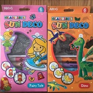 AMOS 韓國無毒安全玻璃貼彩繪 無須焗爐 輕鬆把喜歡的圖案變成玻璃貼，貼在玻璃，瓷磚或光滑面上