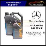 Mercedes-Benz SAE 5W40 MB229.5 Fully Synthetic Engine Oil (5L) - 000989630813 (ORIGINAL)