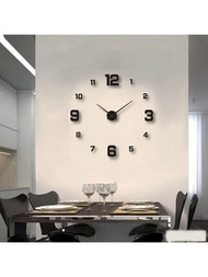 創意無框diy掛鐘牆貼家居靜音時鐘客廳辦公室牆面裝飾