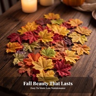 100 Pieces Faux Foliage Fall Foliage Decorations Realistic for Crafters, Craft Projects, Wreaths