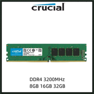 Crucial RAM 8GB 16GB 32GB DDR4 3200MHz Desktop Memory 1.2V DIMM Gaming Memory for Desktop