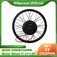 ☽NBpower/QS205 50H V3 48-96V 3000w 5000w Electric Bike Hub Motor Wheel 150mm Dropout Ebike Motor ☸r