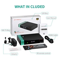 [ของฉัน] 2024 GTMEDIA V8X HD 1080P H.265เครื่องรับสัญญาณดาวเทียม DVB-S/S2/S2X ในตัว WIFI การ์ด CA Sc