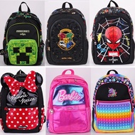 Australia Smiggle School Bag High Quality Medium Kids School Bag Beg Sekolah Backpack Outdoor Leisure Bag Backpack
