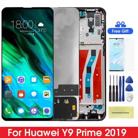 6.59'' Display for Huawei Y9 Prime 2019 STK-L21 Lcd Display Touch Screen Digitizer With Frame for Hu