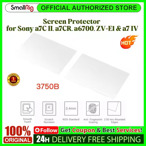 SmallRig 3750B Screen Protector for Sony a7C II, a7CR, a6700, ZV-E1 & a7 IV,