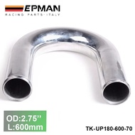 2pcs/unit 70mm 2.75" 180 Degree Aluminum Turbo Intercooler Pipe Tube piping L:600 mm For Volkswagen 