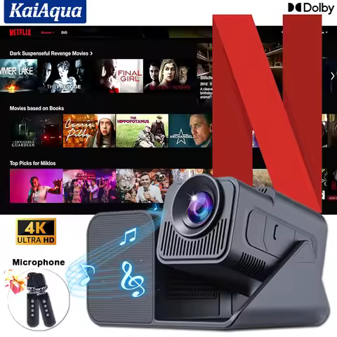 Smart 3IN1 Projector Sound 500ANSI Full 4K HD Projector for Movies Android WiFi 6 Home Theater Proje