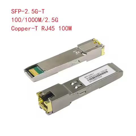 2.5G Sfp + Naar RJ45 Koper Module 2.5Gb Sfp RJ45 Module Sfp Sfp +-T 2.5GBase-T Koper sfp 100M Voor C