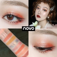 Novo Soft Eyeshadow พาเลททาตา 9 ช่อง เนื้อดินน้ำมัน กลิตเตอร์ ชิมเมอร์ (5283)