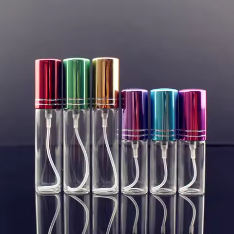 High Quality Empty 5ml/10ml Glass Pefume Bottle 10cc Thin Glass Sample Test Vial Clear Refillable Sp