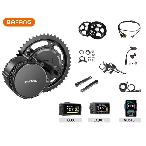 Free shipping 36v48V500w 750W 8fun bafang BBS02B Ebike Electric bicycle Motor 8fun mid drive electri