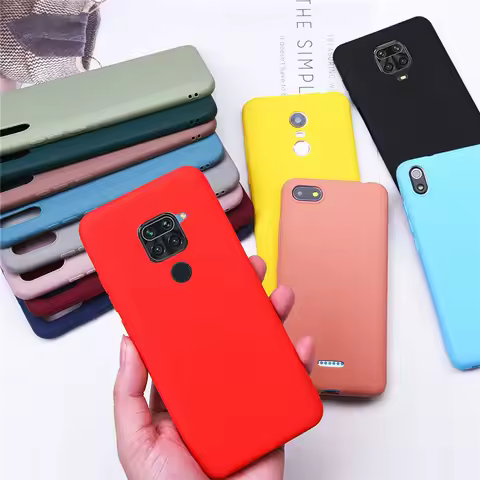 Silicon Cases For Xiaomi Redmi Note 9 9s 9T 10 10T 11 Pro 4G 11T 5G Redmi Note 5 Pro 5A 6 7 8T 8 Pro
