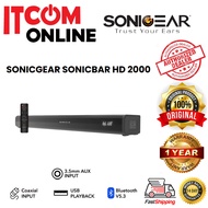 SONIC GEAR HD2000 HD7000 SONICBAR BLUETOOTH WIRELESS SOUNDBAR BLACK