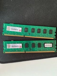 創見 Transcend 桌上型記憶體 DDR3-1333 4G*2 共8G