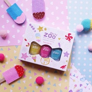 【ZOO ㄖㄨˋ】兒童拋棄式指甲油 蝴蝶結甜點禮盒 三件組