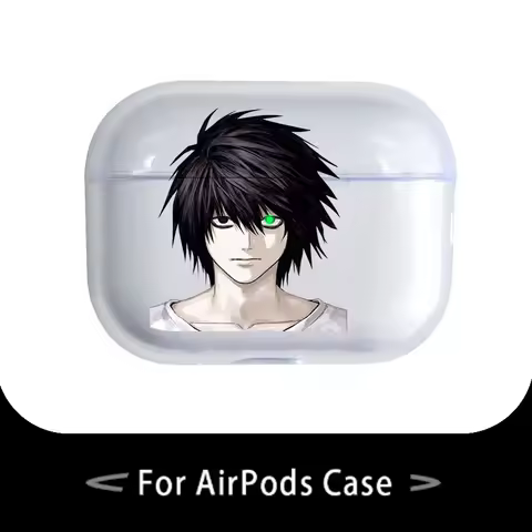 Japanese Manga D-Death God NOTE Transparent Case for Airpods Pro 3 2 1 4 Cool Cartoon Anime For Airp