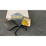MIRROR SUZUKI DR200 DR350 TRAIL VINTAGE DARK TRIANGLE