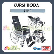 Kursi Roda 3 in 1+Commode Chair Onemed