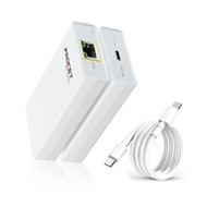 USB C To Ethernet Adapter PROCETR J45 Internet Adapter Supports IEEE802.3 AT Standard, Provides 5V/2