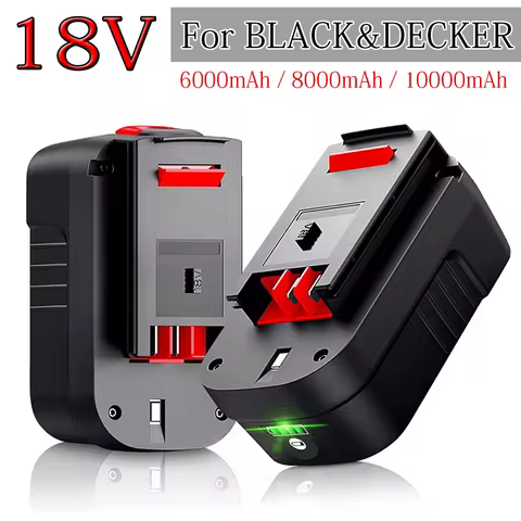 18V 6.0Ah 8.0Ah 10Ah Power Tool Battery For Black&Decker A18 A1718 A18NH HPB18 HPB18-OPE FS1800CS FS