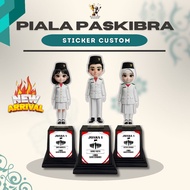 Acrylic Trophy Paskibra Sticker Custom Award Gift Souvenir Champion